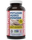 Yerba Prima Psyllium Husks Powder 12 oz - Natural Fiber Suplemen - Colon Cleanser - Gut Health - Vegan, Non-GMO, Gluten- Free (New Label - Packaging May Wary)