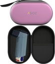 AGOZ Asthma Case Zippered Protect Pouch Cover dengan Wrist Strap (Purple)