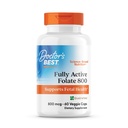 Doctors Best Fully Active Fleat 800 with Quatrefolic, Supports Fetal Health, Non-GMO, Gluten Free, Vegan 60 Veggie Caps