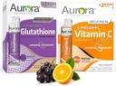Vida Lifecience Aurora Nutrascience Mega Vitamin C & Glutathione Bundle, 64 Packets 126; Imune & Antioksidant Dukungan