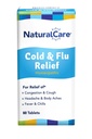 Relief VALALCare Cold & Flu, Tablets Homeopathic, 60ct Ace4; May Provide Through Throat Throat, Runny Nose, Body Aches, Fever, Chills