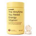 H-PROOF The Anytime You Need Energy Vitamin for Substained Energy, Focus & Allence with Jitter Free Caffeine, 60 Chewable Energy Suplemen (30 Servis), Mixed Berry