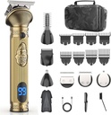 Pemotong jenggot untuk Pria, Travel Electric Shavers for Men with Case, Cordless Hair Clipper, Mens Grooming Kit for Mustache Body ose Face - 180 Mins Shaving, Gifts for-Nya & Ayah