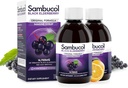 Sambucol Black Elderberry Syrup - Sambucus Syrup, Ramuan Elderberry Hitam, Dukungan Ammune untuk Anak dan Dewasa, Antioksidan Tinggi, Gluten Bebas - asli Formula, 7.8 Fl Oz, 2-Pack