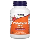 NOW Foods Pantothenic Acid 500mg, 100 Capsules (Paket 1)