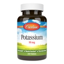 Carlson - Potasium, 99 mg, Promotes Nerve Kesehatan & Fungsi Otot, 250 Tablet