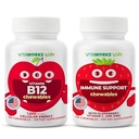 Anak-anak Vitamin B12 Chewables + Elderberry + Zinc + C Chewables Bundle