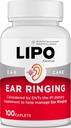 Lipo- Flavonoid Plus Tinnitus Relief - Doctor- Rekomendated for Ringing Ears - Clinically - Proven Lemon Bioflavonoid Complex dengan Vitamin C, B1, B2, B6, B12, & Calcium - 100 Caplets