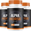 (3 Pack) Alpha Kuda, Alpha Pill for Men, Alpha Horse Kapsul, Alpha Horse Suplemen, Alpha Horse Vitamin All Natural Premium Formula, Alpha Horse Supplemen, 180 Capsules selama 3 Bulan