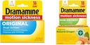 Dramamine Original, Motion Sickness Relief, 36 Count & None-Drowsy, Motion Sickness Relief, Made with Natural Ginger, 18 Count