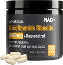 NAD + Tambahan - NAD + Booster untuk Dewasa 900mg dengan Nicotinamide Ribside (NR) dan Resveratrol Quercetin USA- 063- 0911XL- 141NAD