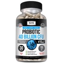 Kaya Probiotic Probiotic 40 Milyar CFU - Probilefor Women, Propolefor Men and Adults, Natural - Gut Health & Imune Suppplemen - Promes Digetical Health - 30 Count