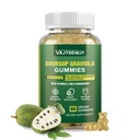 Soursop Graviola Gummies - 2000mg Extra Power Soursop Leaves Extract, Vitamin C, Zinc & Whole Natural Food for Imunity, Vegan, 60 Gummies