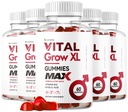 (5 Paket) Vital Grow XL Male Gummies - Pria Performance Gummies 1050MG Vital GrowXL Blade, Pertumbuhan Vital Formula, 300 Gumula untuk 5 Bulan
