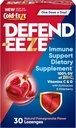 Defenda- EEZE Dukungan Imuniune Tambahan Diet Lozenges, 100% Nilai Harian Zinc, Vitamin C & D per Dose, dengan Echinacea & Elderberry, Pomiate Flavor, 30 Lozenges