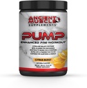 Pompa Pre Workout Suplemen dengan Citrulline Malate, Beta Alanine, Alpha GPC - Enhanced Pompa Tambahan Energi, Fokus & Absorpsi