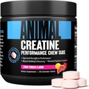 Animal Omega 3 & 6 Tambahan dengan 30 Day Pack Creatine Chews Tablets Fruit Punch