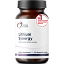 Design untuk Synergy Lithium Kesehatan - 5mg Limithium Orotasi dengan TMG + B12 Methylcobamin - Bioavailable Mood + Methylation Suppplemen, Non- GMO + Vegetarian (120 Capsules)