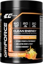 EC Sports OptiForce Pre- Workout Tropical Blast Towder - Clean Energy & Natural Caffeine w / Long- Lasting Endurance and Focus - 30 Servis
