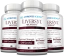 Approved Science Liversyl - Dukung Optimal Liver Fungsi - Cleanse and Detox - Fast and Efektif - Milk Thistle, Artichoke Extract, dan Bioperine - Vegan - 180 Count - 3 Bulan Suppply - Dibuat di USA