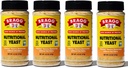 Bragg Nutreationed Yeast Seasoning - Vegan, Gluten Free Cheese Flakes - Good Source of Protein & Vitamin - Nutorious Savory Parmesan Cheese Substitute - Non GMO Verified, 4.5 Ounce, 4- Pack