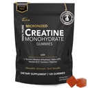 Cretine Monohydrate Gummies for Men & Women - Sugar Free & Vegan Advanced Formula W / L-Taurine + Vitamin B12 - for Muscle Strength, Muscles Builder, Recovery, Energy Boost, Pre- Workout Suplemen