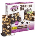 Lenny & Larry 's Cookie- fied Protein Bar - Cookies & Creme Vegan Protein Bars 9x45g - Heally Snack dengan 12g Plant Protein & 5g Fiber - Gluten Free Power Bar, Keto Friendly, Non- GMO & Vegan