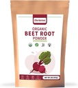 Root Powder Organik Beet, Non- GMO, Gluten Free, Vegan Superfood, Nitric Oxide Booster, Meningkatkan Performance Exercise (16 oz)