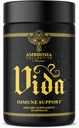Ambrosia Vida Vida Imunity Support, Elderberry, Vitamin C, Vitamin D dan Zinc Suplemen, Imune System Booster (60 Kapsul)