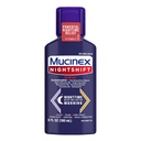 Mucinex Nightshift Sinus, Cold And Flu Cough Medicine for Dewata, powerful Night Sinus Medicine For Sinus Relief, Sore Throat Relief, Cough Suppresan & Nasal Decongestant For Adults, 6 Fl Oz