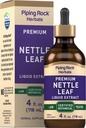 Piping Rock Nettle Leaf Extract 124; 4 Fl Oz 124; Premium Liquid £124; Certified Herbal Botanical Tincture 124; Alkohol Free Drops 124; Urtica Dioica 124; Vegetarian 124; Non GMO, Gluten Free Suplemen