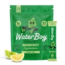 Hidration Waterboy Workout 124; 2.960mg Sugar Free Electrolyte Powrents 134; L-Glutamine + Vitamin 124; No Sugar, All Natural, Gluten Free Sound 124; 15 Drum Stick Mixes (Lemon Lime)