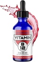 FWS Liquid B12 Drops Vitamin B12 Suplement 5000 mcg Sublingual Methylcobalamin Non-GMO Vegan Tinggi Methyyl B12 Adjustable Dosing Increated Energy Produksi