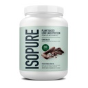 Isopure Plant-Based Protein Powder, Laktosa Free, Gluten Free, With Iron, Chocolate, 20g Plant Protein Per Serving, 1.37 Lbs, 20 Servis