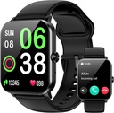 Smart Watch, Smartwatch for Men Women, 1.85 "HD Fitness Tracker (Jawaban / Make Calls), 120 + Sport Modes, Heart Rate / Sleep Monitor, IP68 Waterproof Fitness Watch, Smartwatch for Android iOS