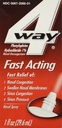 4Way Akting Cepat Spray Nasal untuk Dewasa dan Anak-anak 12 +, Pelepasan Kontraffic Sinus dan Pelepasan Konsumsi Nasal Bantuan Nasal Spray - 1 Fl Oz Spray Botol