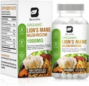 Jamur Mane Lion - 120 Capsules 124; Limons Organic Mane Turkey Tail Mushroom Complex 124; Corga, Chaga, Turkey Tail, Reishi 124; Mintal Clarity, Focus Memory, Brain & Imune Boost