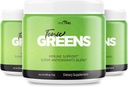 Tonic Greens Powder Vitamin Boost Suplement Official Formula Mula - Natural Green Blend Energy Power - BCAA L- Glutamine B6, Revolusioner Energi Fix Solution Resolusi (3 Pack)