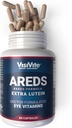 AREDS Lutein Eye Vitamin oleh VisiVite - Suplemen Lutein untuk Mata Tanpa Beta- Carotene - Lutein untuk Mata - Suplemen Mata untuk Dewasa - 60 Kapsul