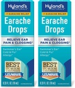 Hyland 's Earache Drops, Natural Relief of Swimmer' s Ear, Cold and Flu, Allergy Symptoms, Ages 4 and up: (2 Pack)