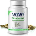 Sri Sri Tattva Shatavari Asparagus Racemosa Dietary Suplemen - 60 Tablet 500mg Organik Shatavarie- Reproduktif Kesehatan Ayurvedic Herb untuk Balancing Vata & Pitta