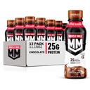 Muscle Milk Genuine Shake, Chocolate, 25g Protein, 111.16 Fl Oz (Paket 12), Paket May Vary