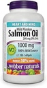 Webber Wild Alaska Salmon Oil Softgel, 200mg 180 Count