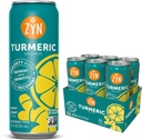 ZYN Turmeric Wellness Drink (6 Pack), Lemon Ginger Flavarored Turmeric Curcumin Drink with Black Pepper, No Added Sugar, Low Carb & Low Calorie Drink, Clean Alternative