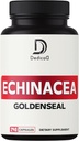 1000mg Echinacea Goldenseal Capsules- 240 Counts of 4 Month Supply - Dukung Imune System, Wells & Overal Health
