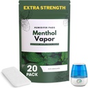Ekstra Kekuatan [20 Paket] Menthol Eucalyptus Humidifier Pads - Universal Vapor Pads untuk Semua Vks, Crane, Models Lainnya - Pengganti Vapopad Natural Waterless - Pads - Cold / Flu Symptoms