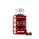 Vitamatic Tart Cherry dengan Celery Seed Gummies - 4000mg Equivalen Per Serving (dari 10: 1 Ekstrak 400 mg)