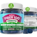Gummies Fiber for Dewasa, Sugar Free 10g Prebiotic Fiber Supplement with Digetical Enzimes, Progetic & 100mg Betaine for Digetical Health and Regulate Bowel Movement, Vegan, Gelatin Free, 120ct