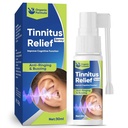 Relief Tinnitus untuk Telinga Berdering, Tinitus Relief Ear Drops, Natural Tinnitus Rélief Spray, Mengurangi Dering Noise & Improve Hearing, 30 ml