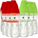 Aloe vera juice (Grape & Apple) Aloe vera drink with bigger chunks of pure aloe pulp (12 Packs) Tanaman berbasis jus besar untuk dehidrasi dan berisi pulp aloe besar. Aloe vera juice sehat